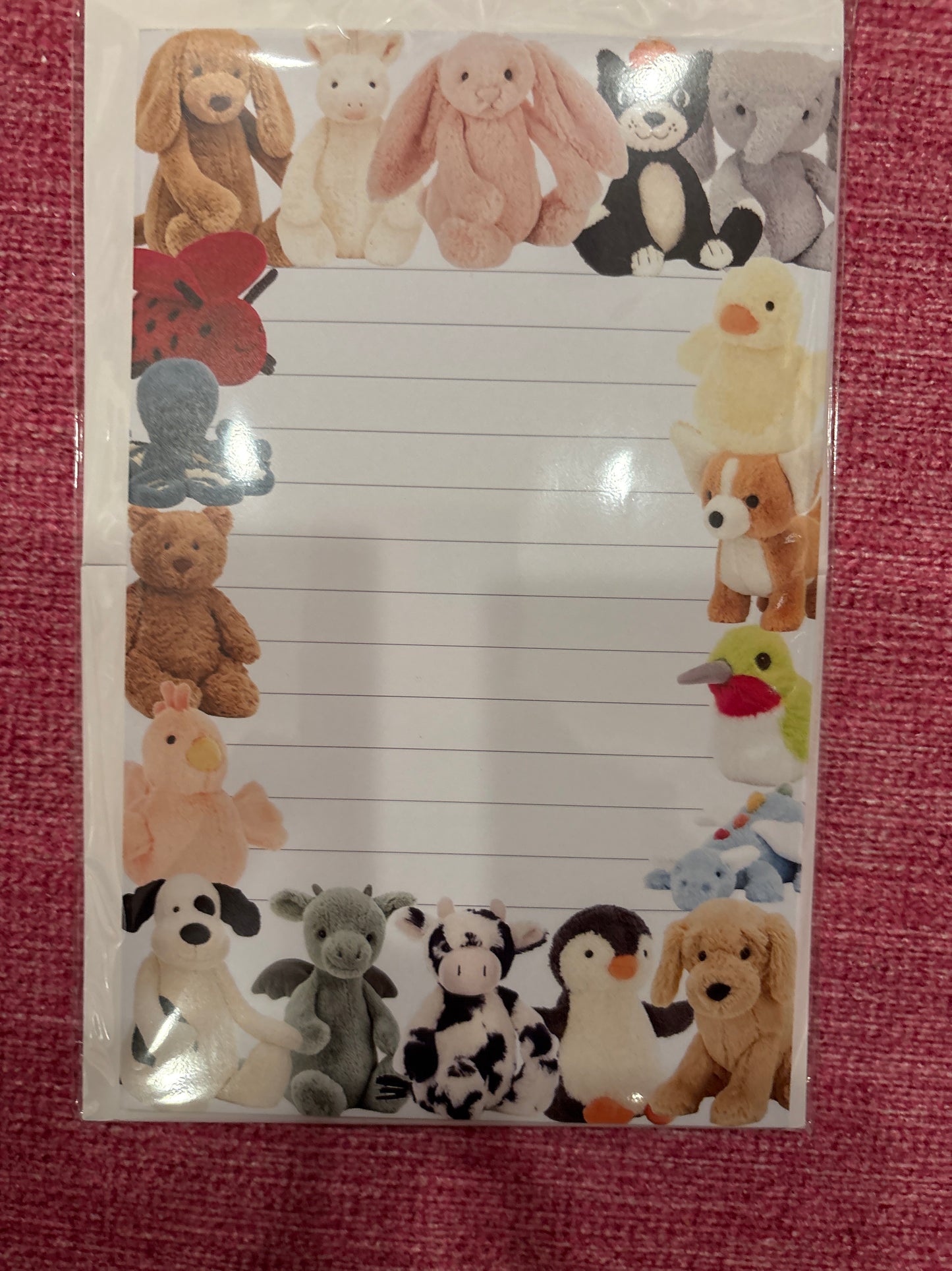 Jelly Cat Lined Stationery