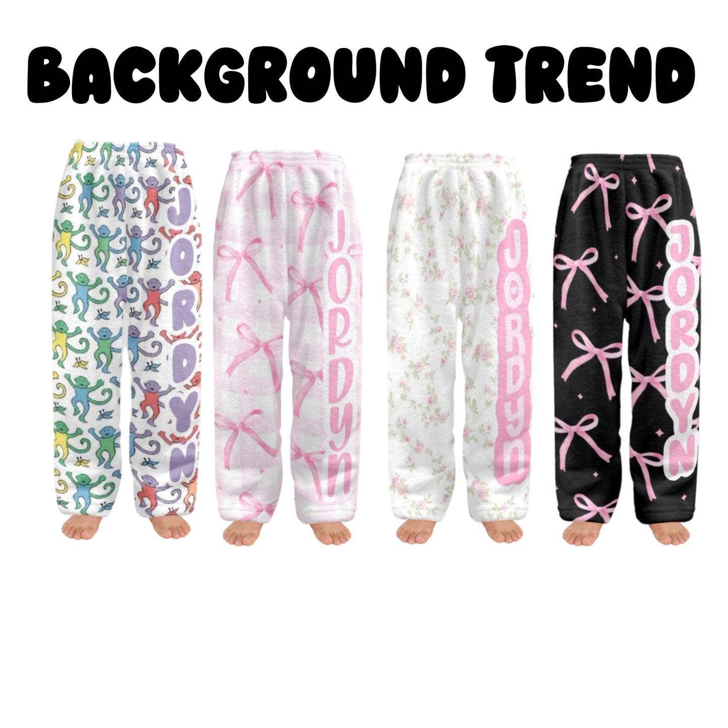Fuzzy Custom Printed Pajama Pant