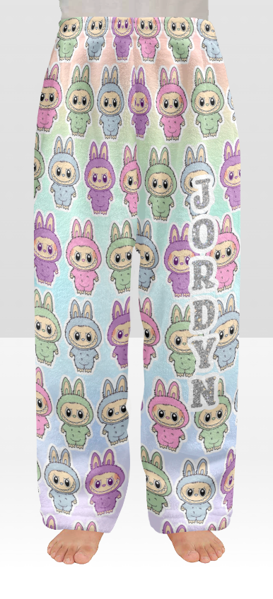 Fuzzy Custom Printed Pajama Pant