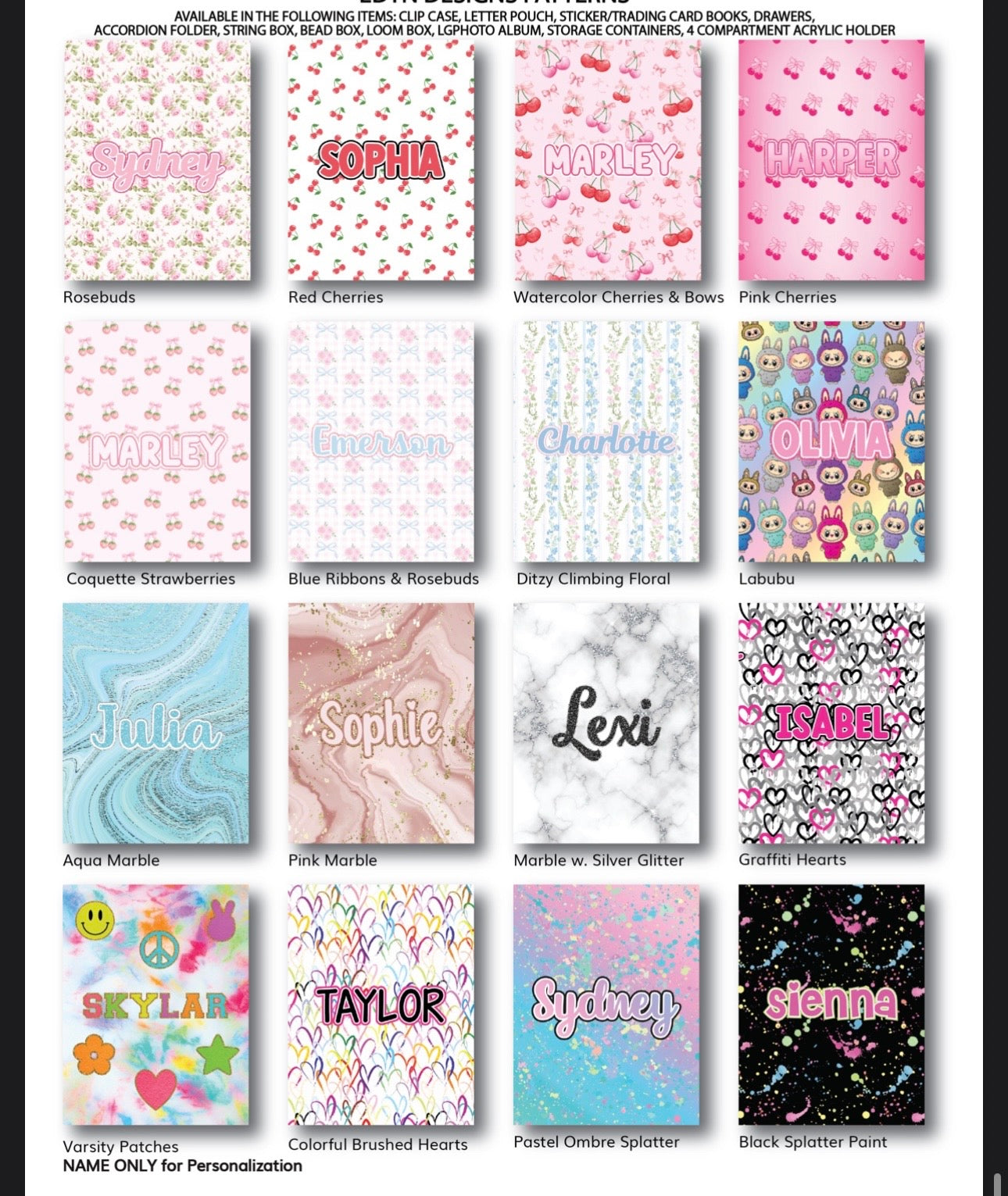 Personalized Pattern Clipcase