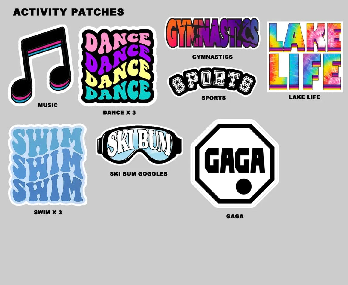 Subway Name Patch Decal Hoodie (up to 8 patches)