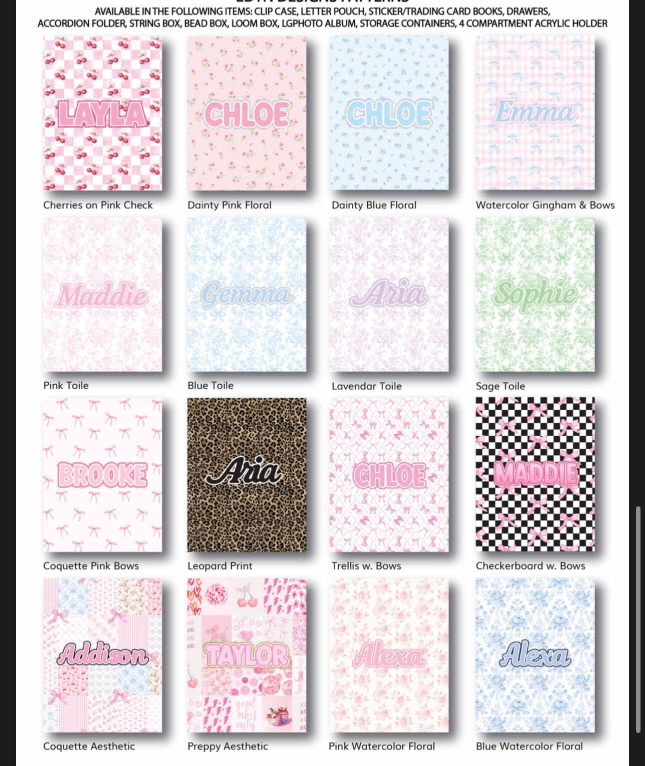 Personalized Pattern Clipcase