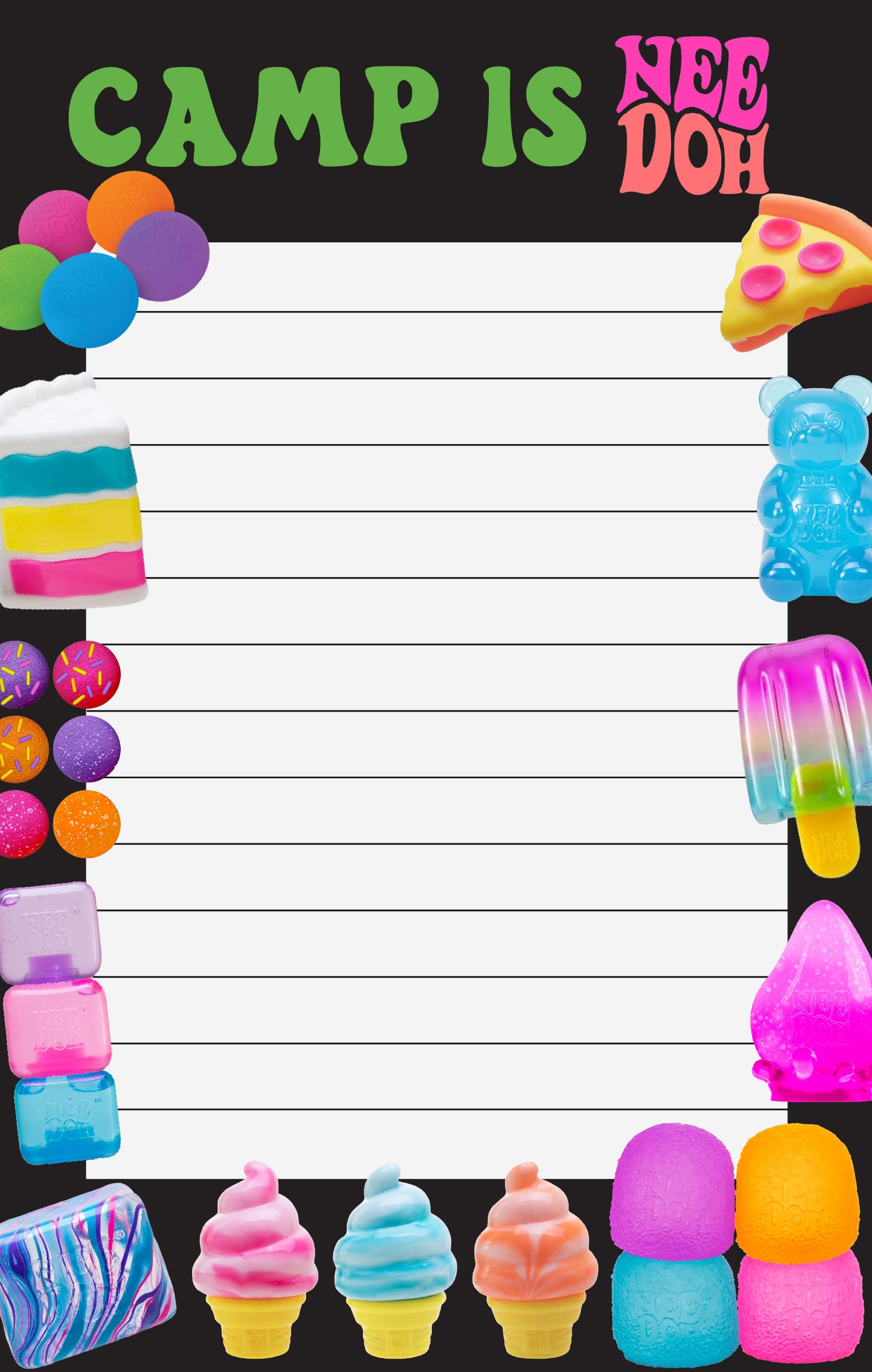 Nee Doh Lined Stationery