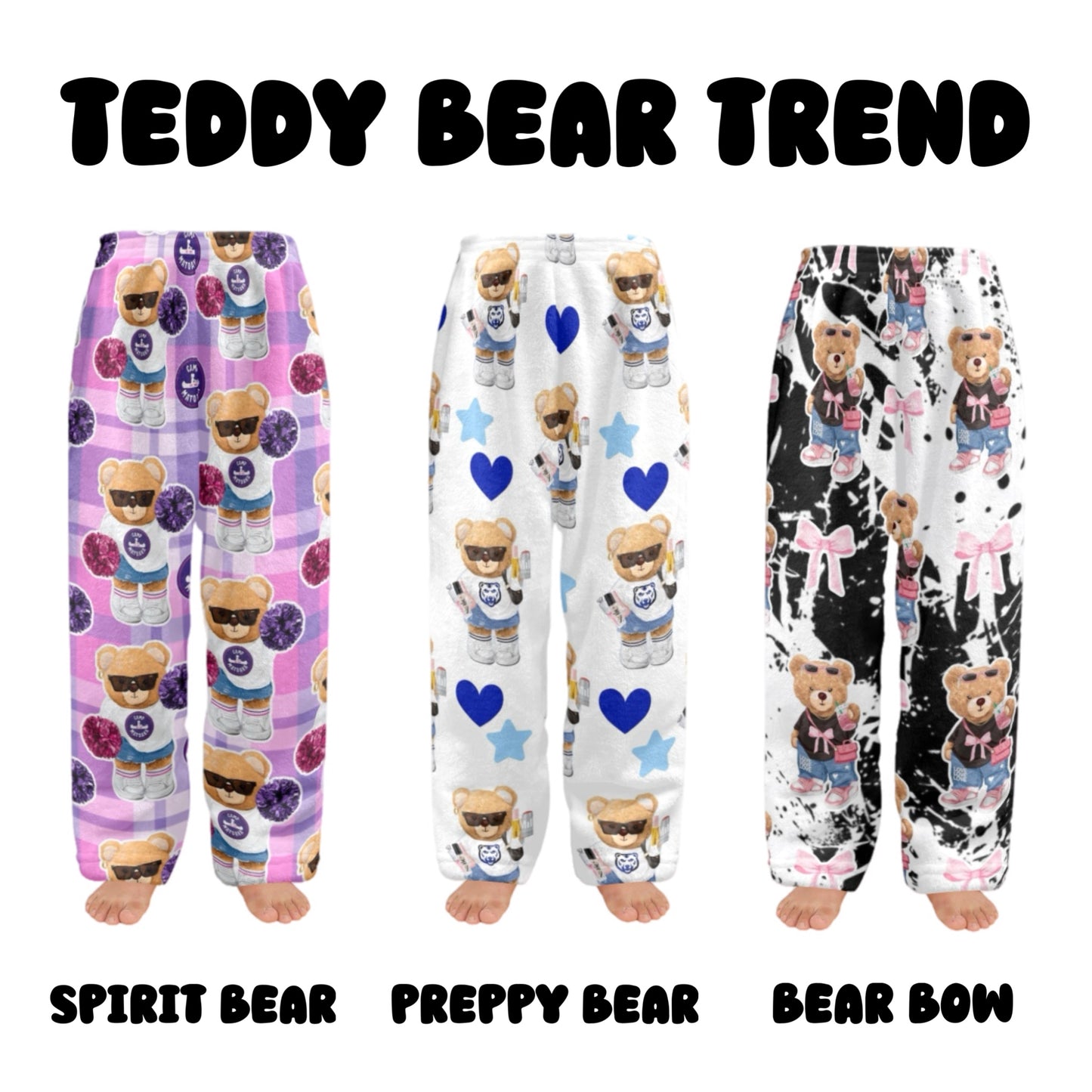 Fuzzy Custom Printed Pajama Pant