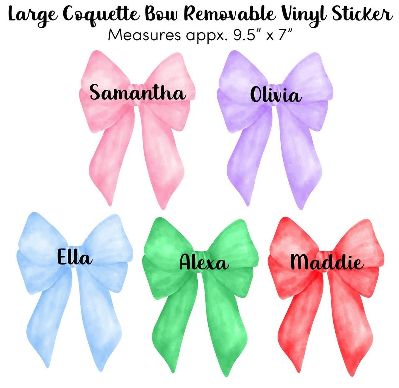 Color and name in notes please!