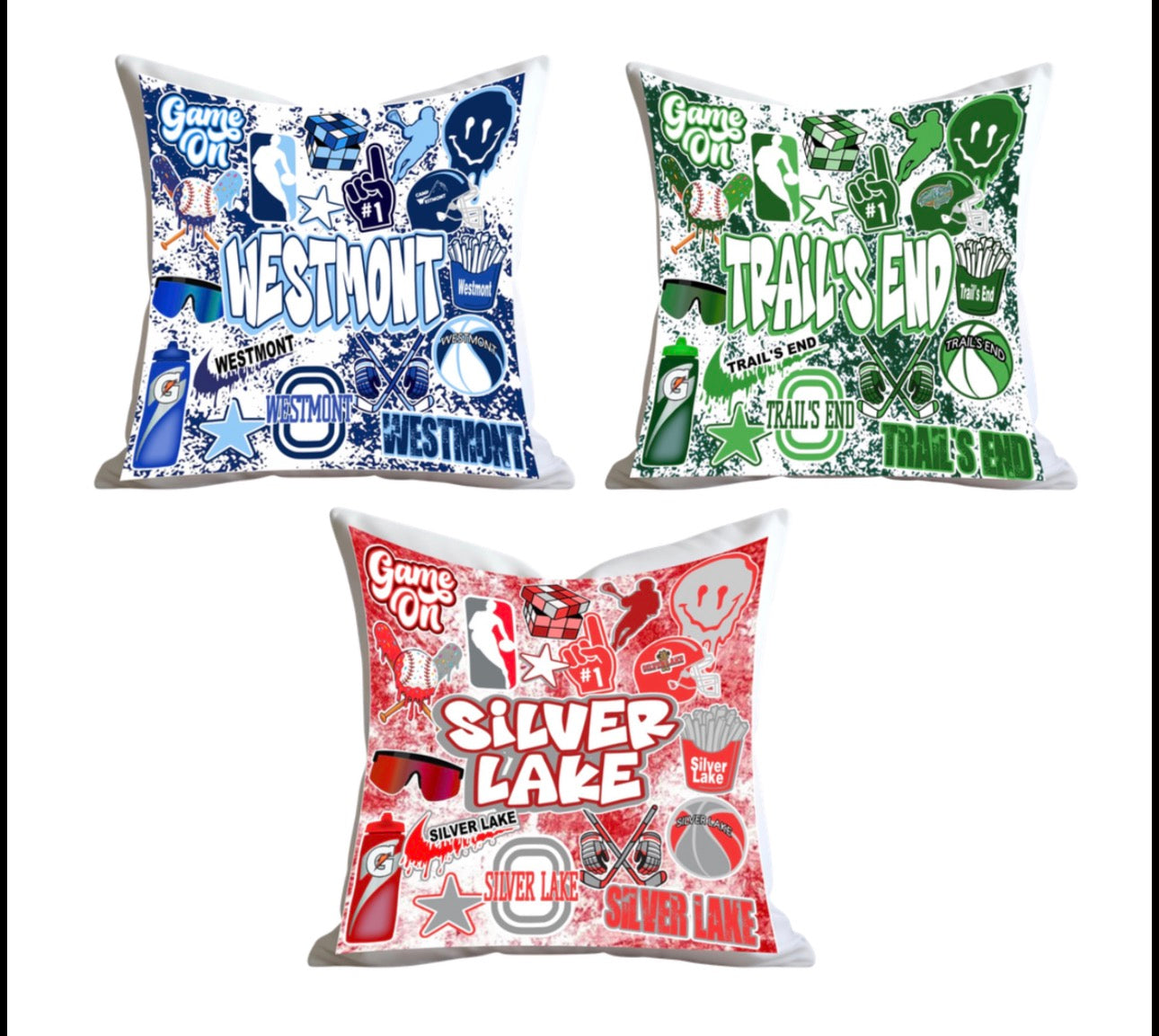 Graffiti autograph pillow