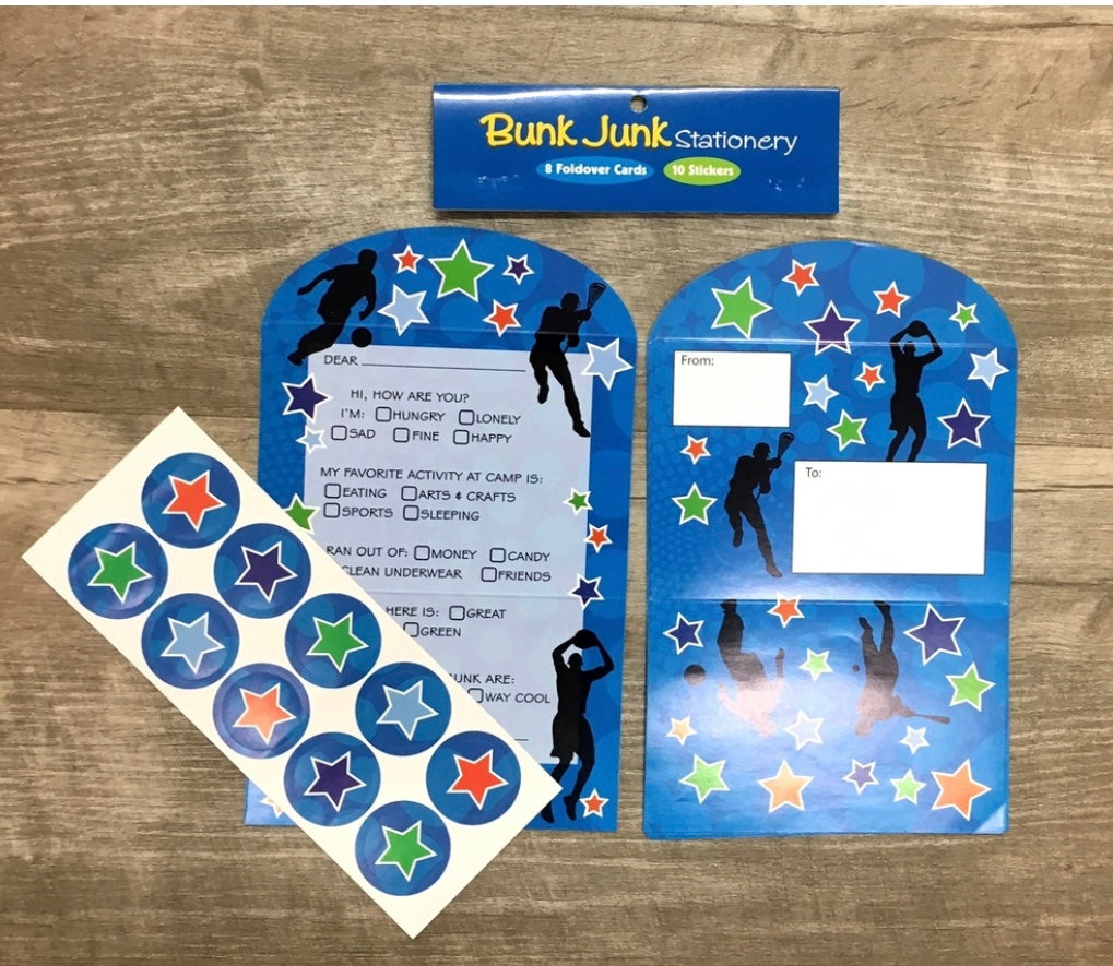 Silhouette Sport Fill In Fold Over Stationery Set