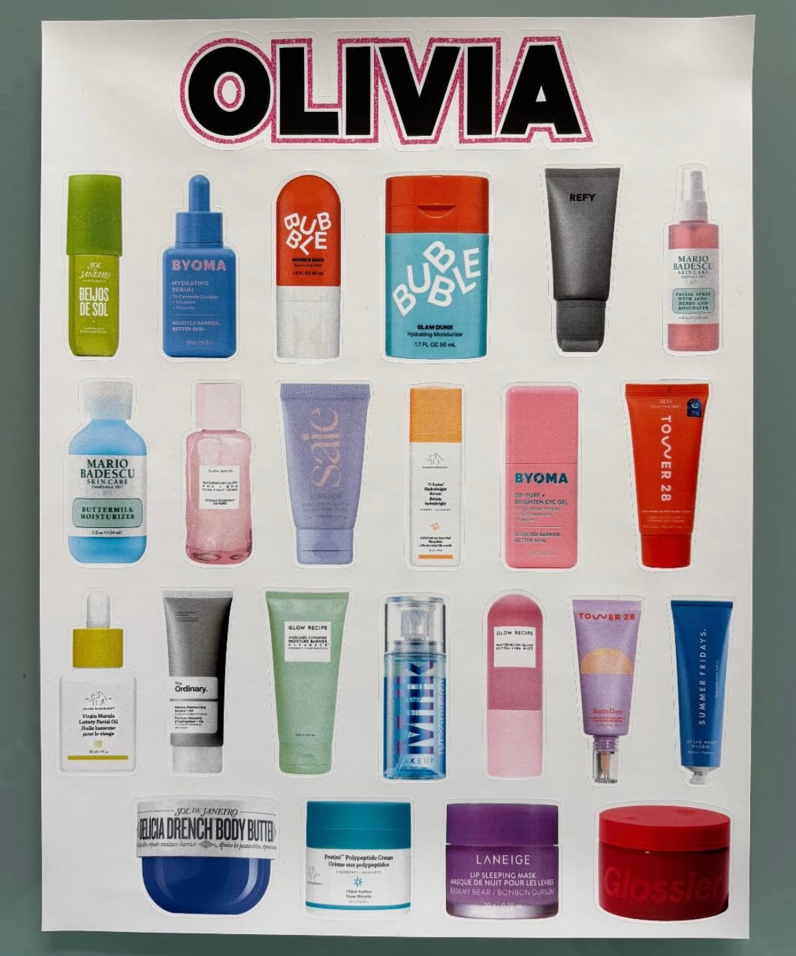 Removable Vinyl Sheet Skincare