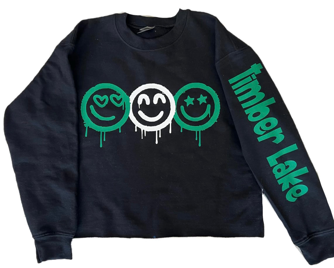 3 Smile Crewneck Sweatshirt