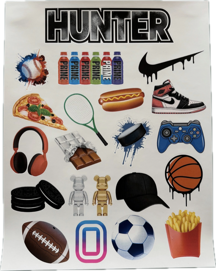 Sports and Things Removable Stickers