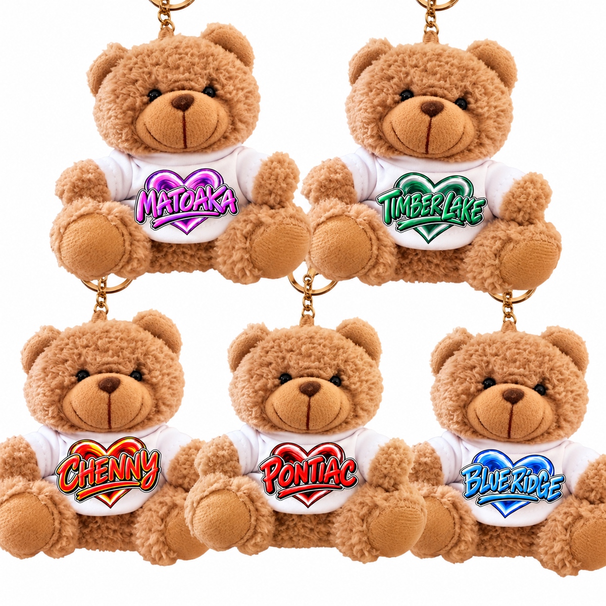 Teddy Bear Camp Key Chain