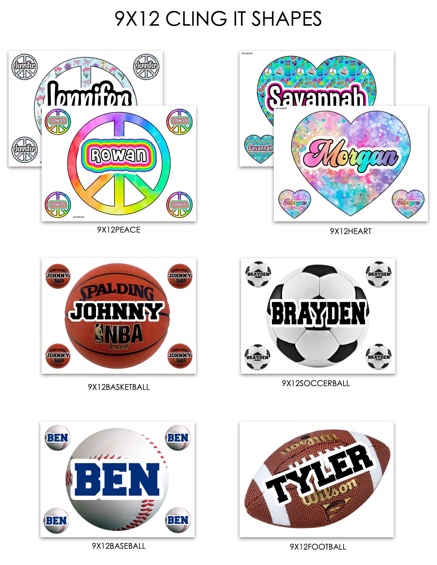Sports Cling It Shapes