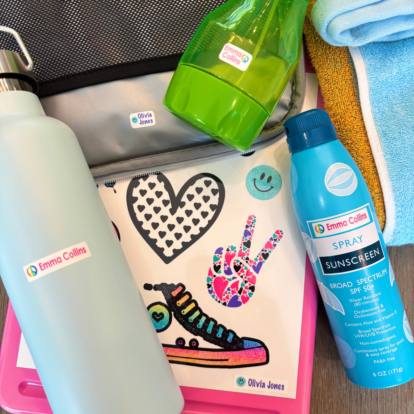 Camp & S'more Machine Washable Name Labels