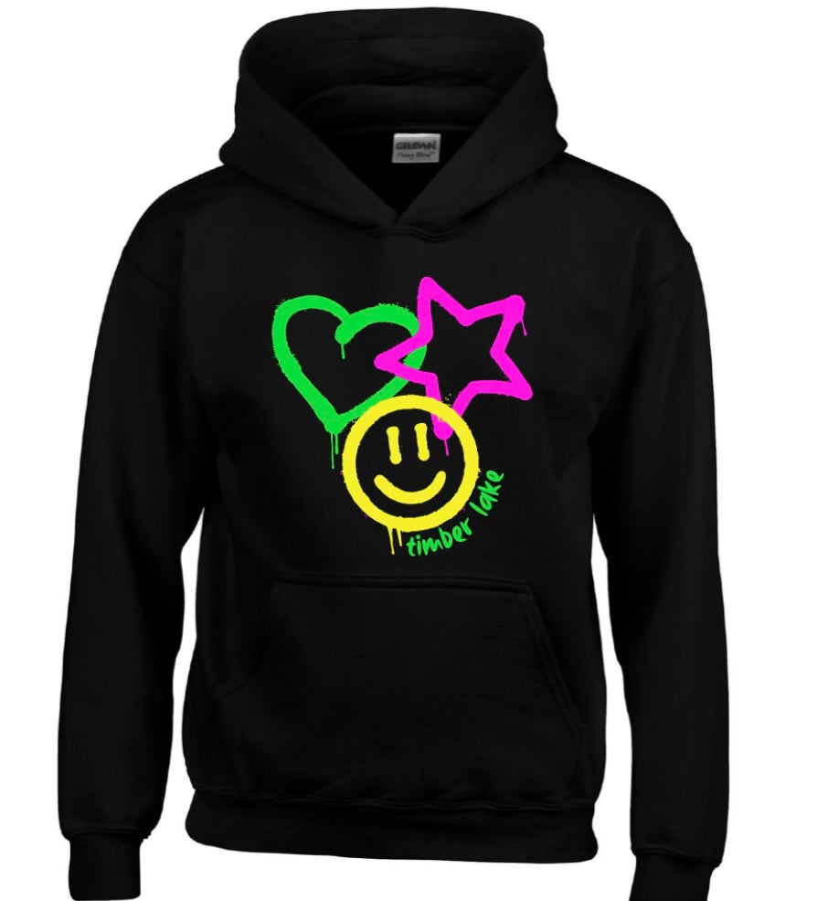 Star Heart Smiley Hoodie