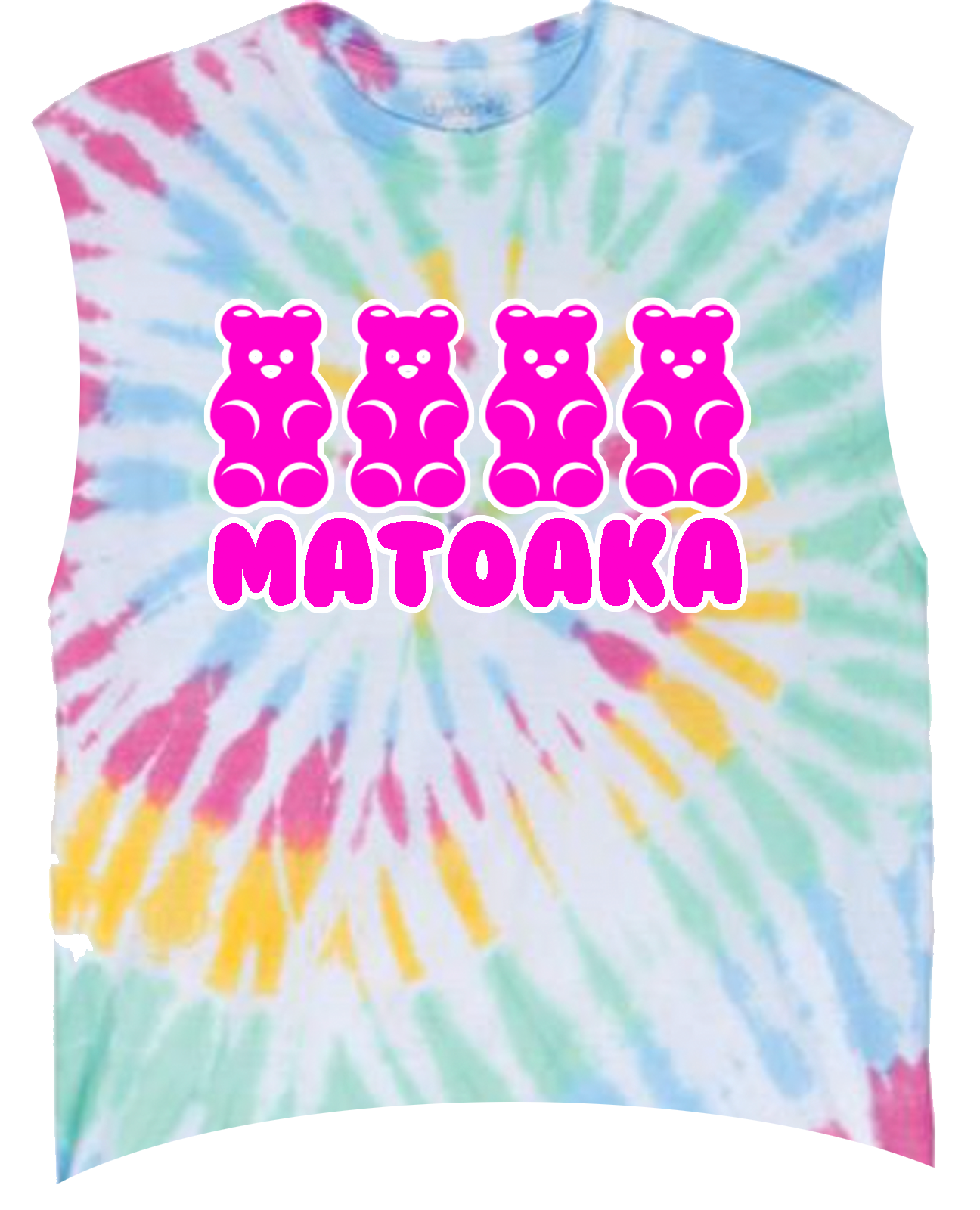 Camp Gummy Tie Dye Tee or Cut Tank