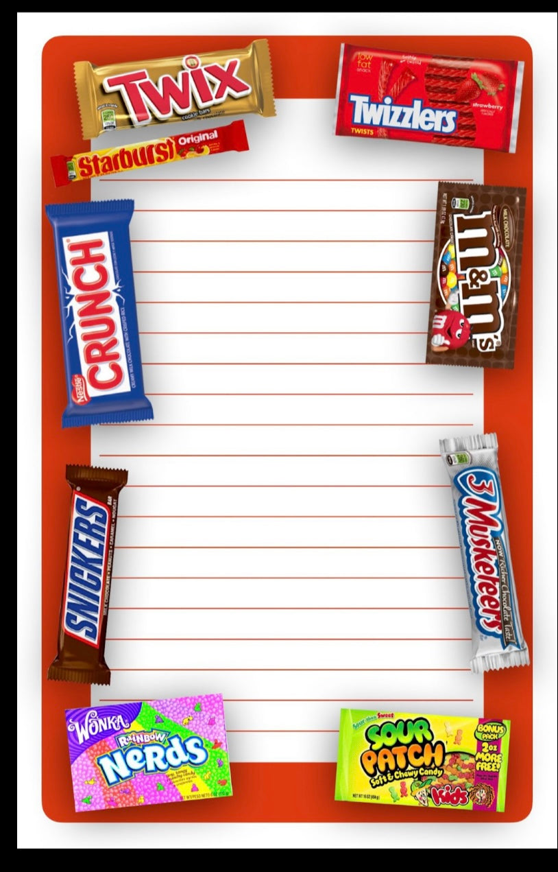 Candy Lined Stationery