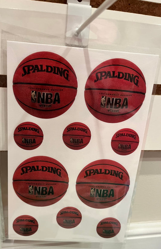 Basketball balls 6x9 cling it