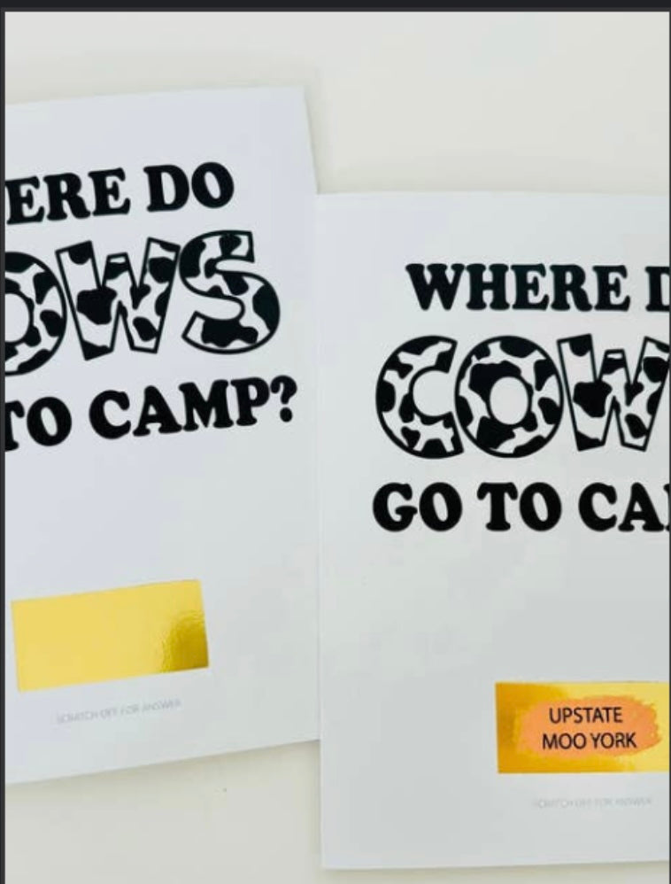 Camp Scratch Off Joke Greeting Cards