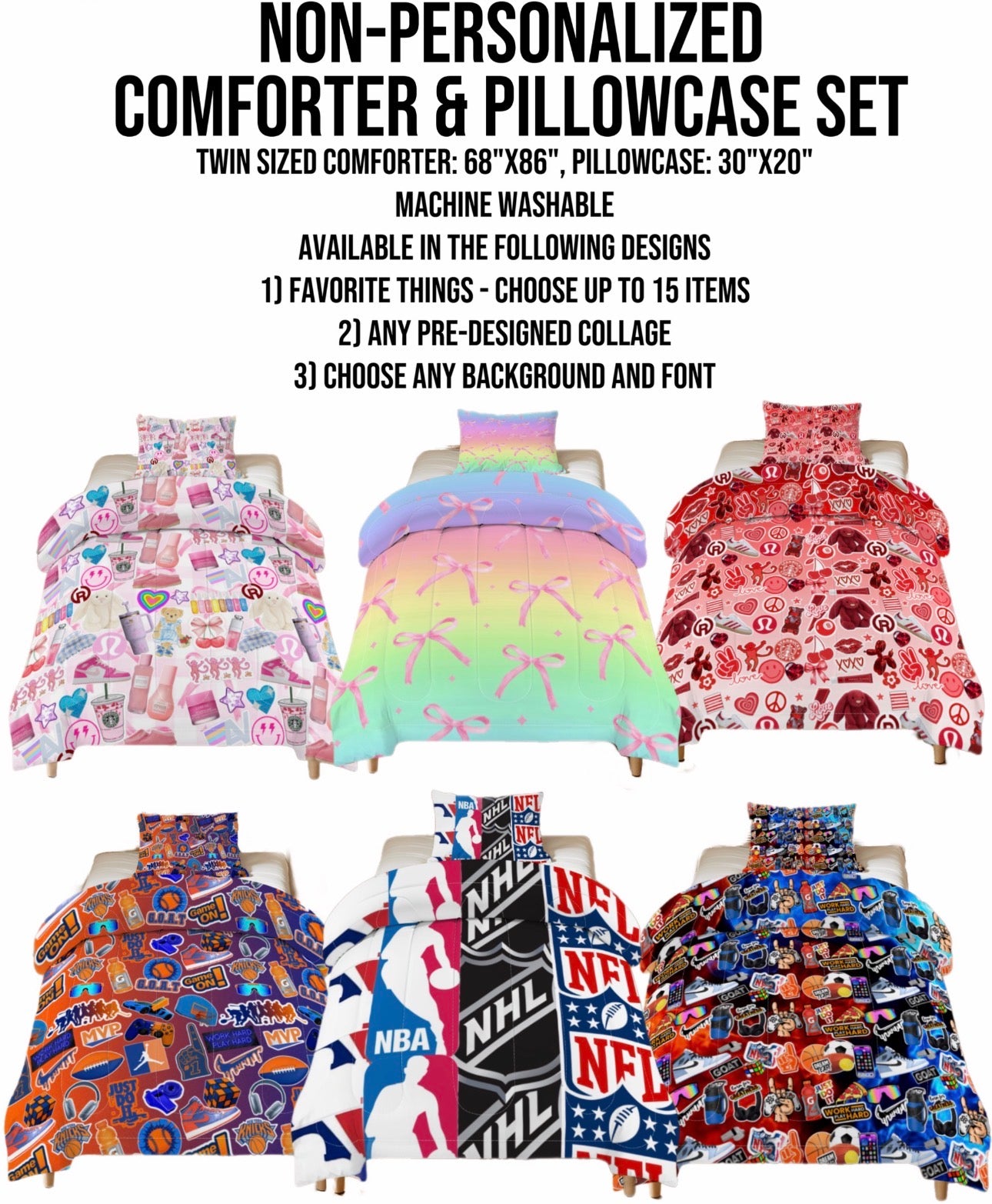 Comforter and matching pillowcase