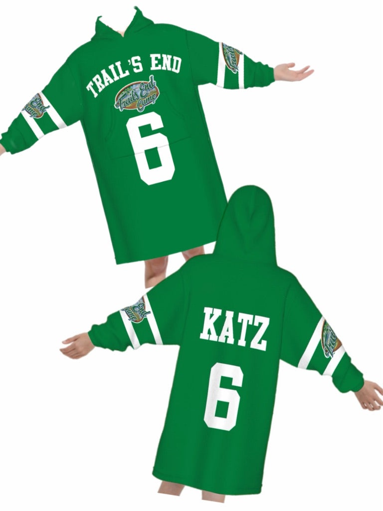 Jersey Style Oversized Blanket Hoodie