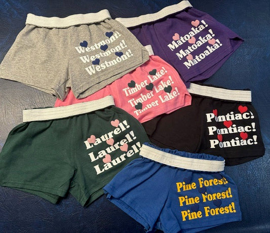 Camp Puffy Heart Cheer Shorts