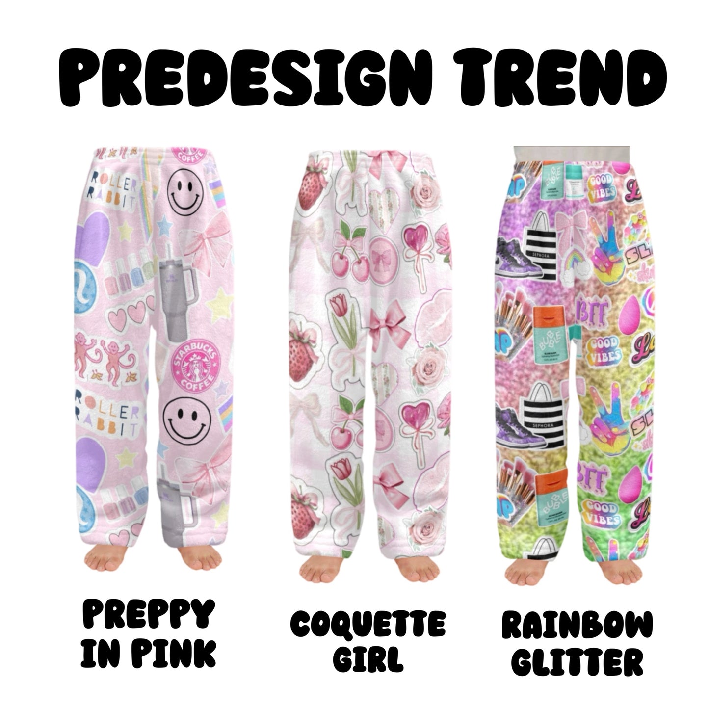 Fuzzy Custom Printed Pajama Pant