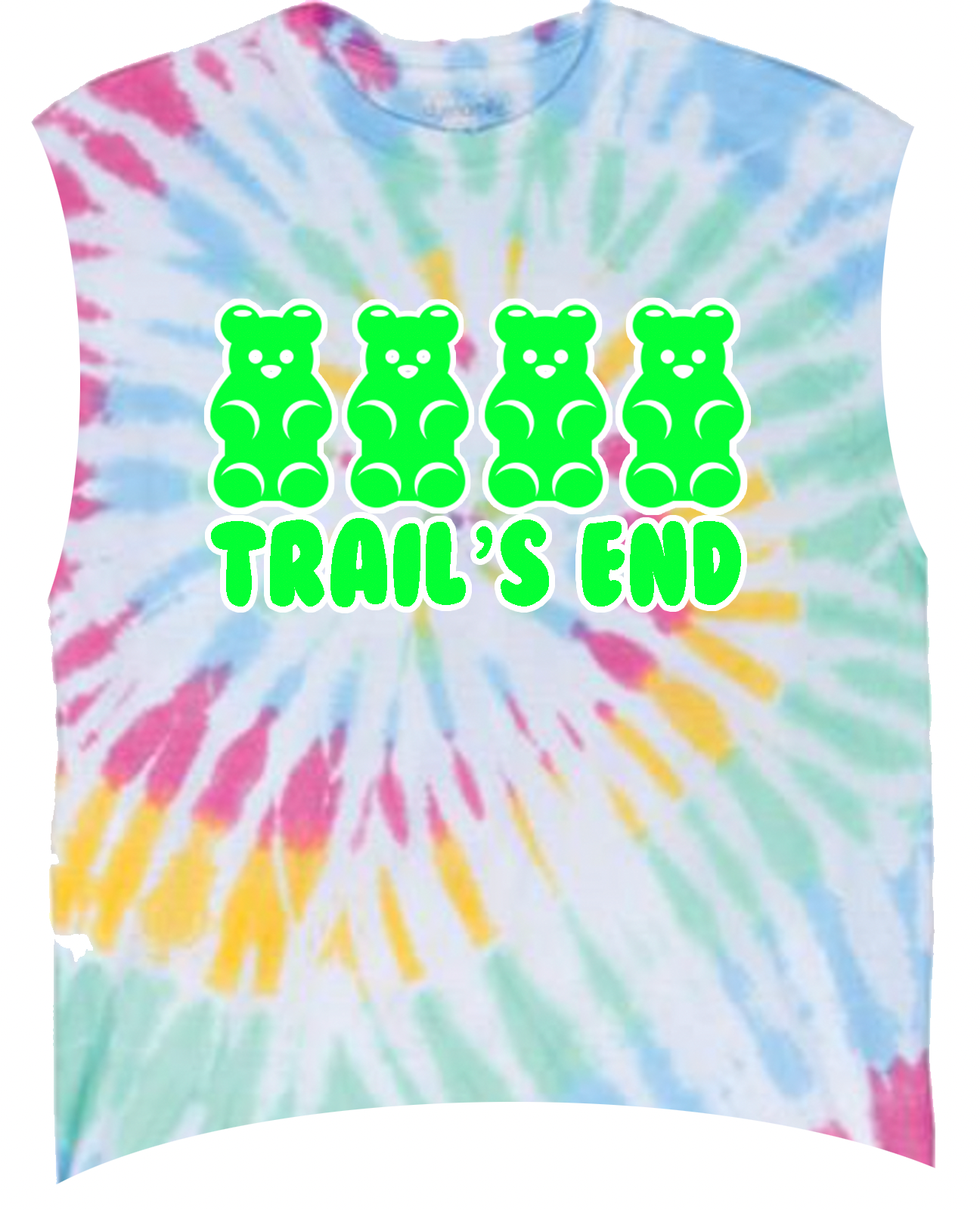 Camp Gummy Tie Dye Tee or Cut Tank