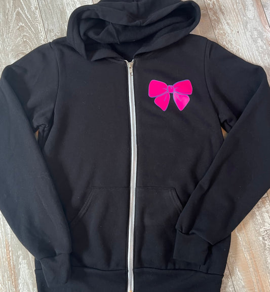 Bow repeat Zip Up