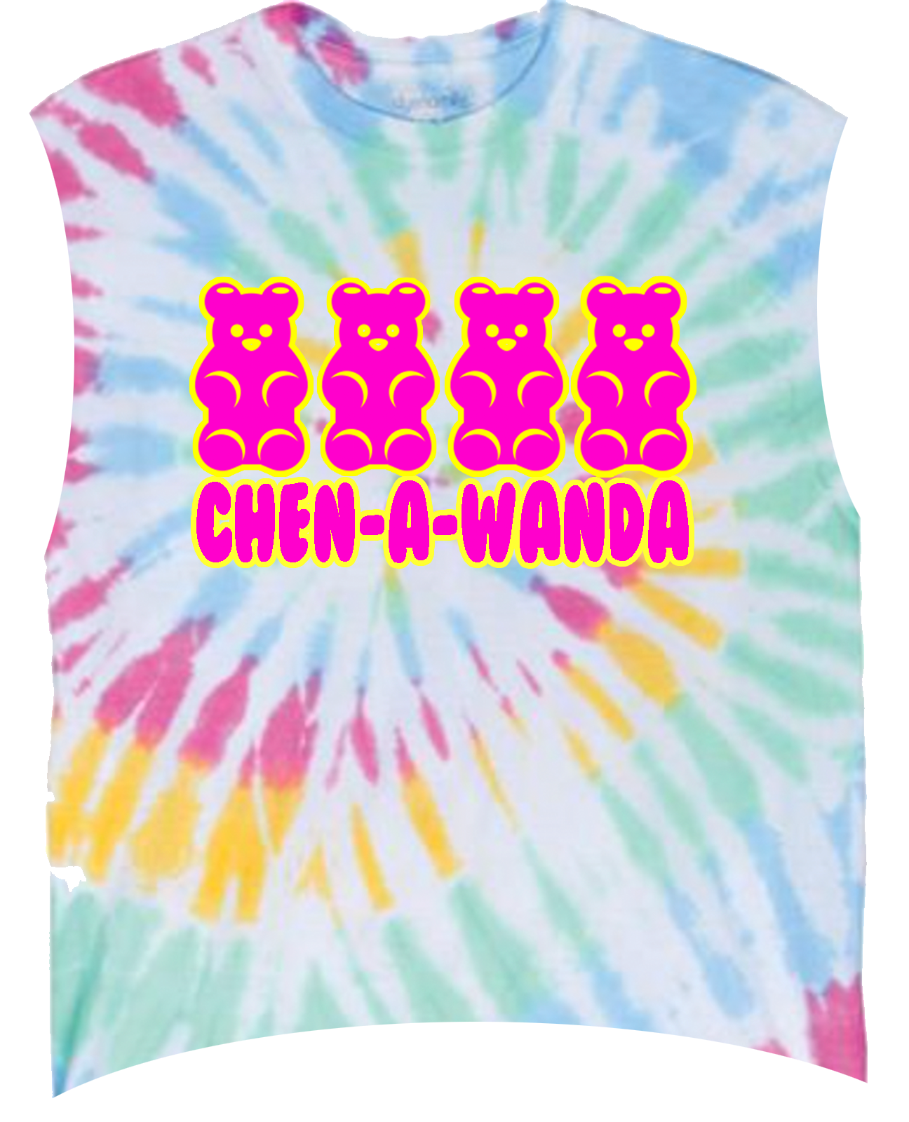 Camp Gummy Tie Dye Tee or Cut Tank