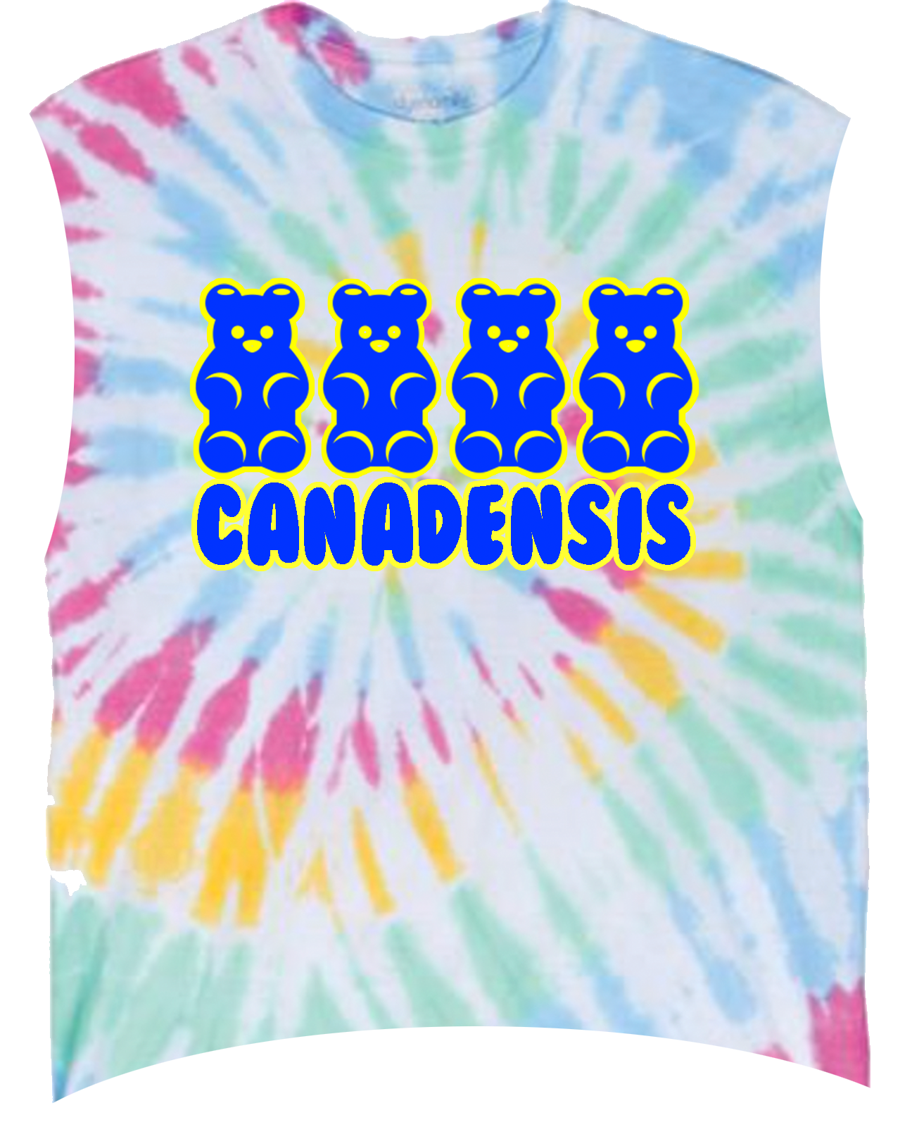 Camp Gummy Tie Dye Tee or Cut Tank