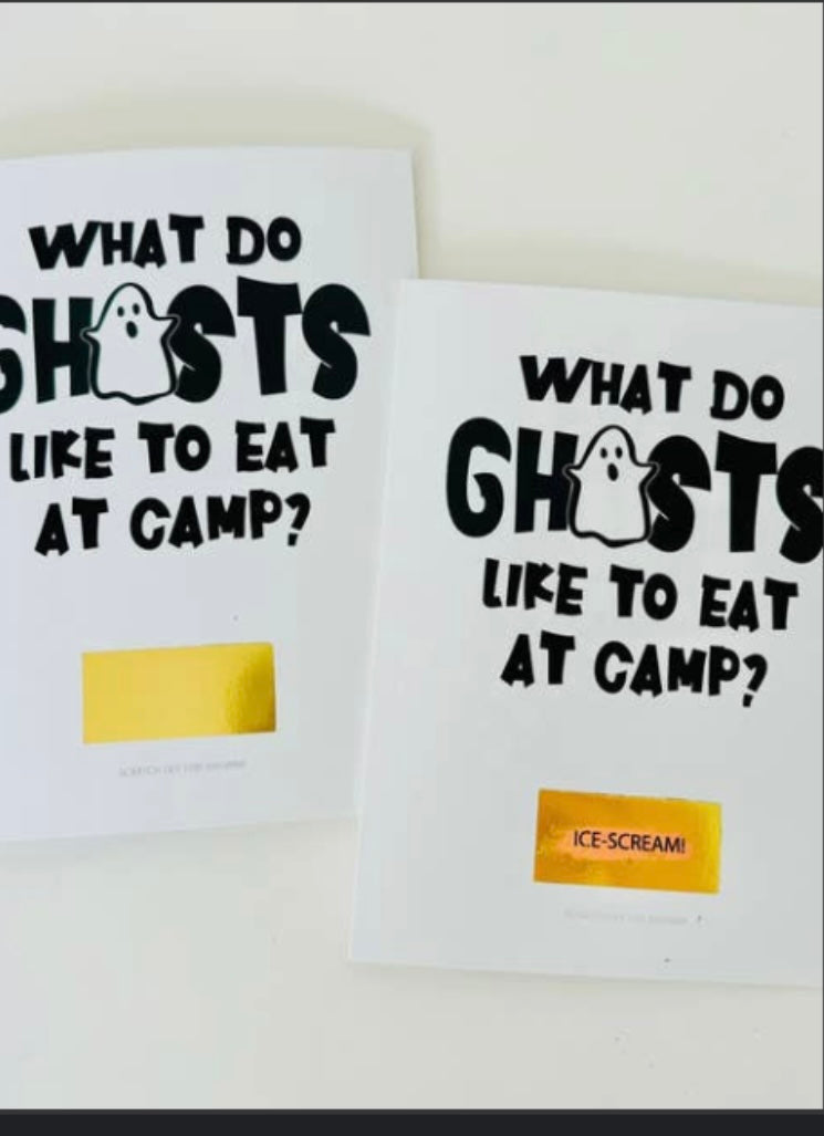 Camp Scratch Off Joke Greeting Cards