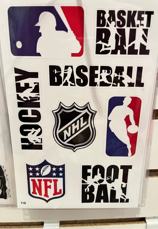 Sports Name and Logo 6x9 cling it