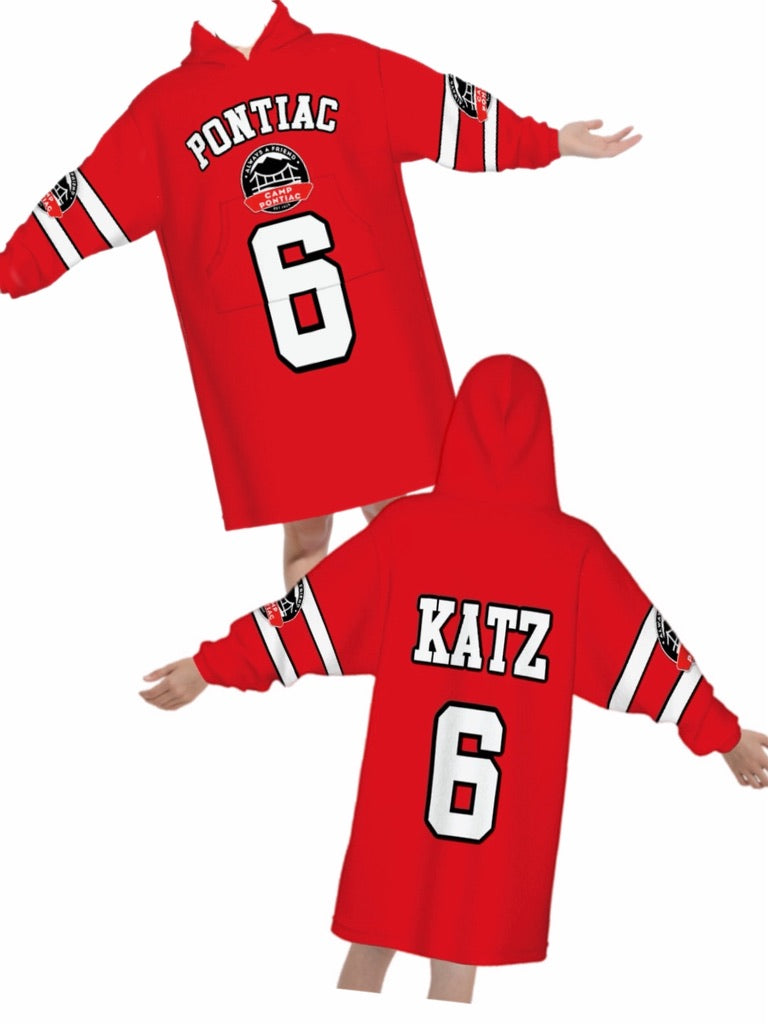 Jersey Style Oversized Blanket Hoodie