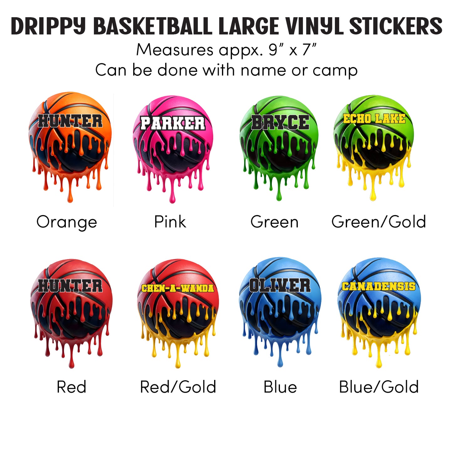 Drippy Basketball vinyl sicker