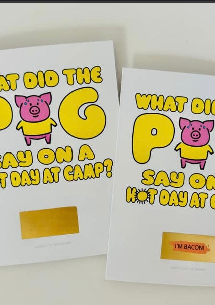 Camp Scratch Off Joke Greeting Cards