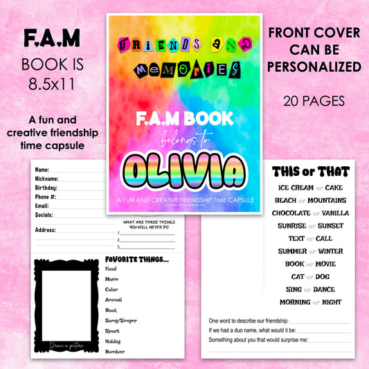 FAM Friends and Memories Book
