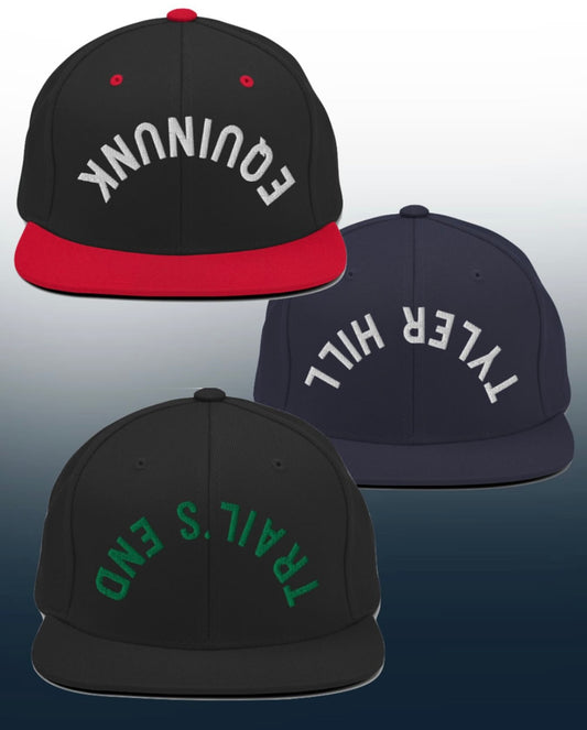 Embroidered Backwards Hat