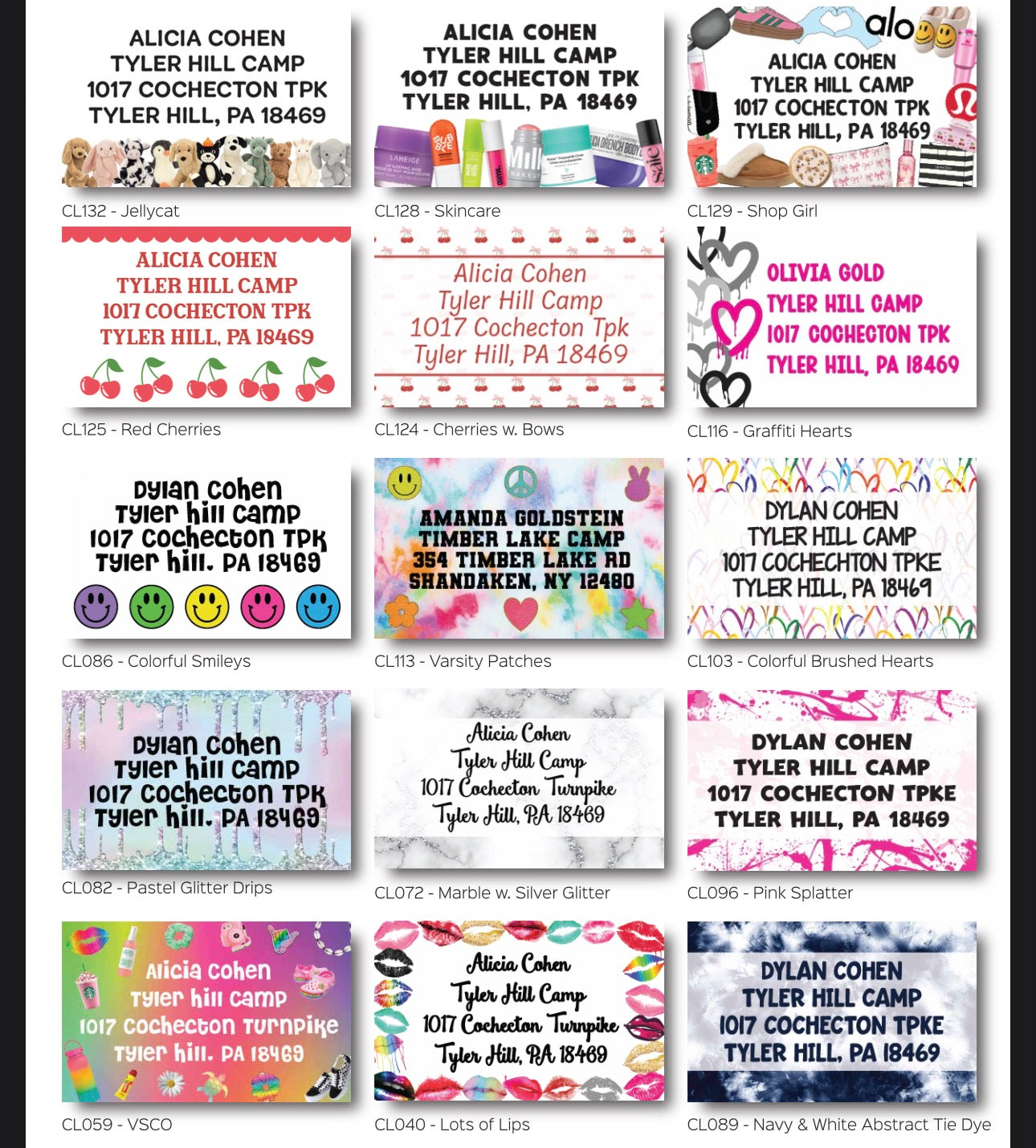 Return Address Labels