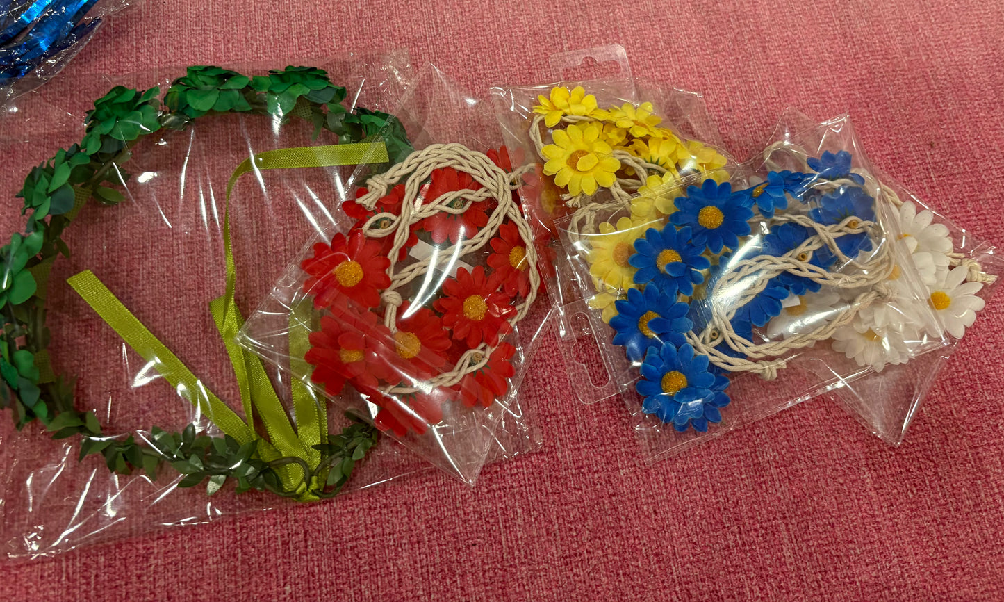 Flower head band