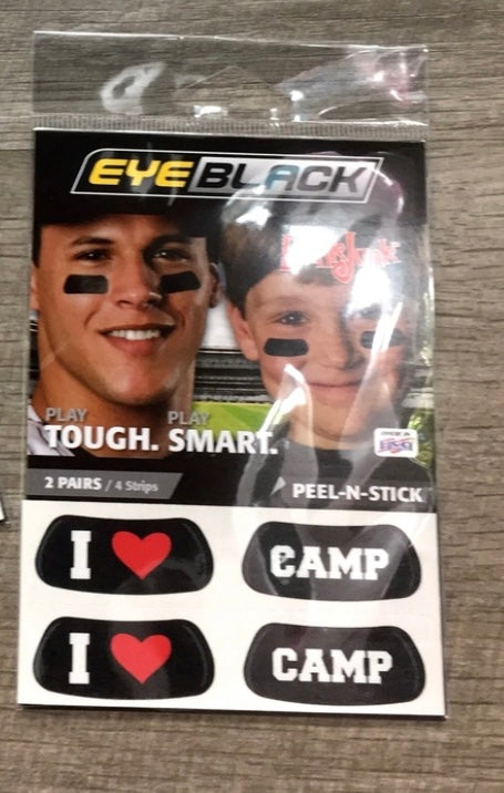 Spirit I Heart Camp Eye Black