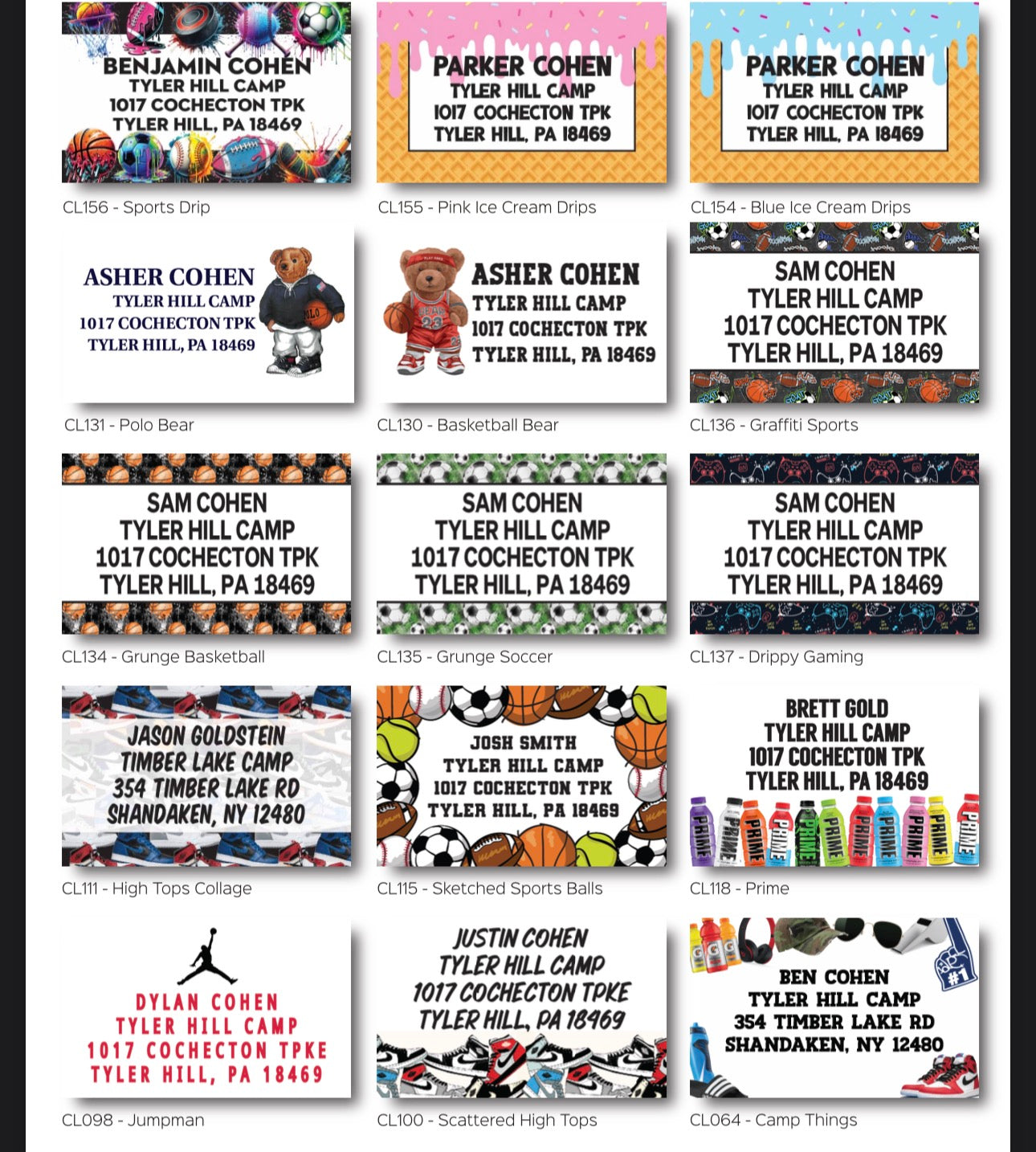 Return Address Labels