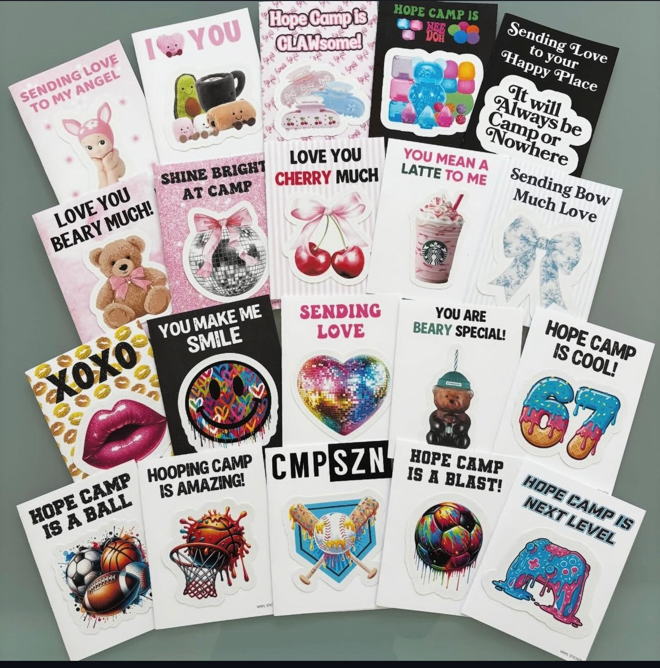 From Home Vinyl Sticker Cards