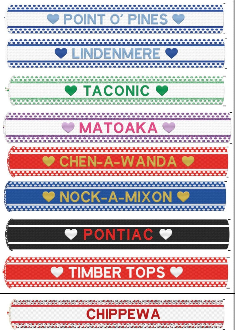 Embroidered Camp Bracelets