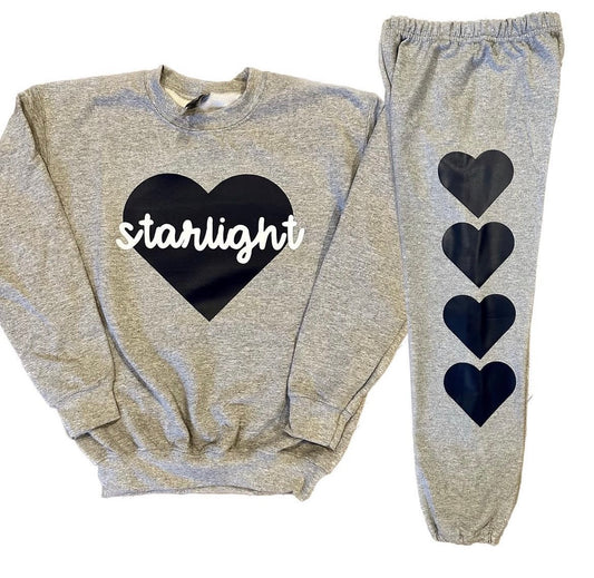 Heart Sweatpant Set