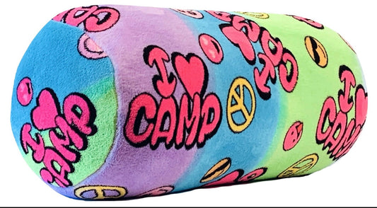 I Love Camp Bolster Pillow