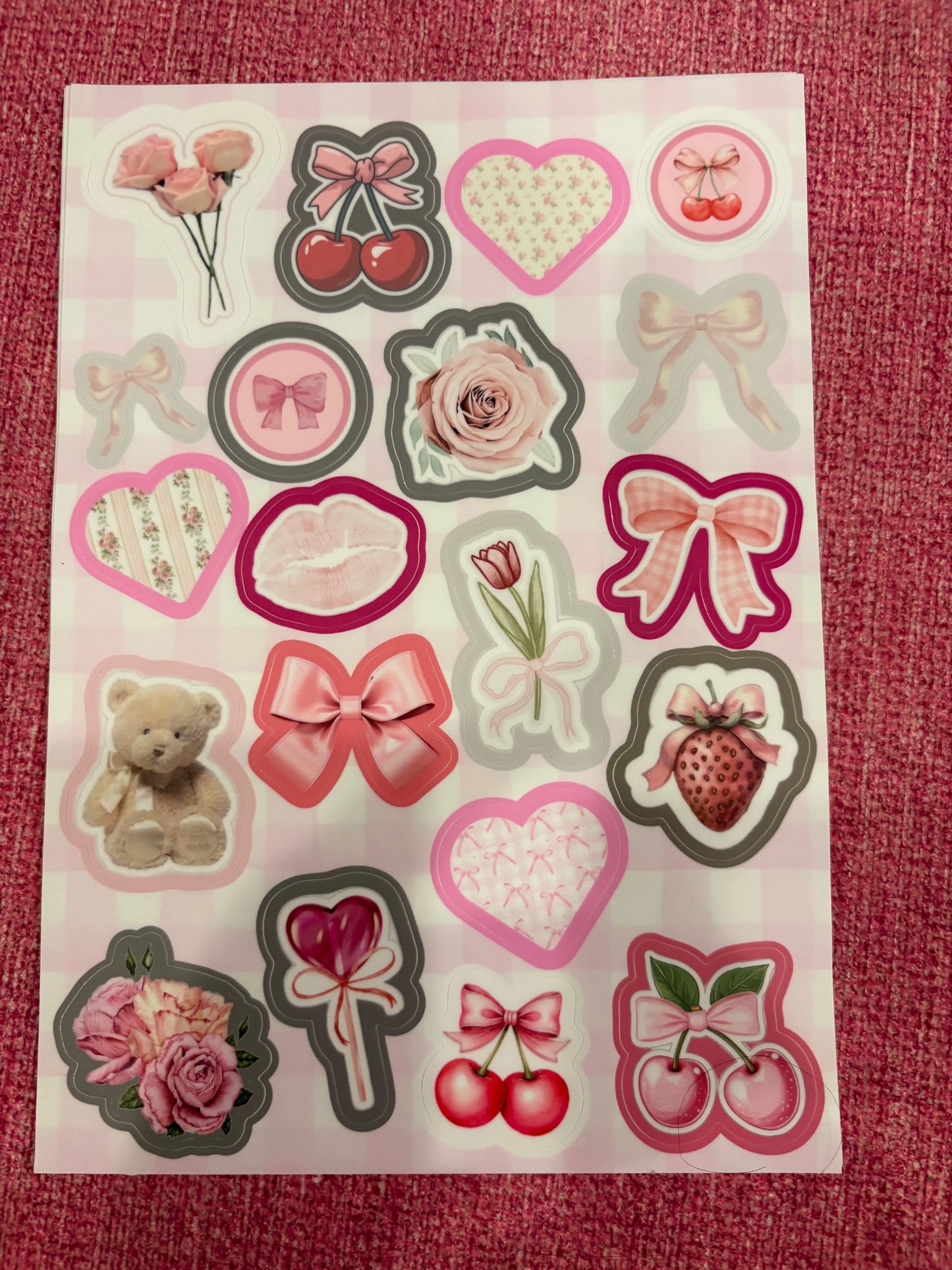 Water Resistant Generic Sticker Sheets