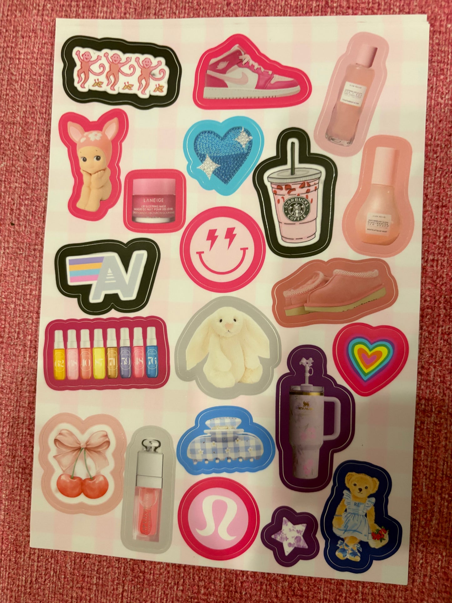 Water Resistant Generic Sticker Sheets