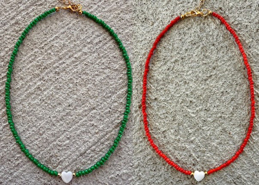 Beaded Heart Necklace