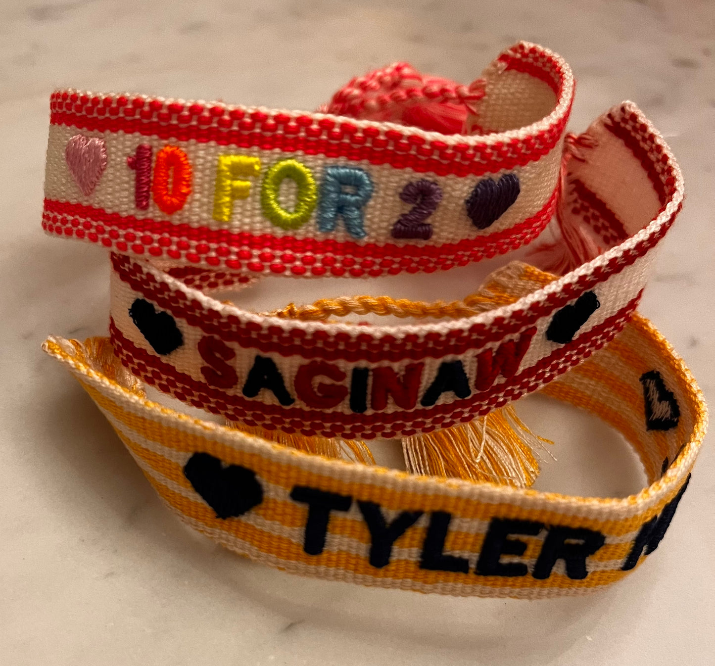 Embroidered Camp Bracelets