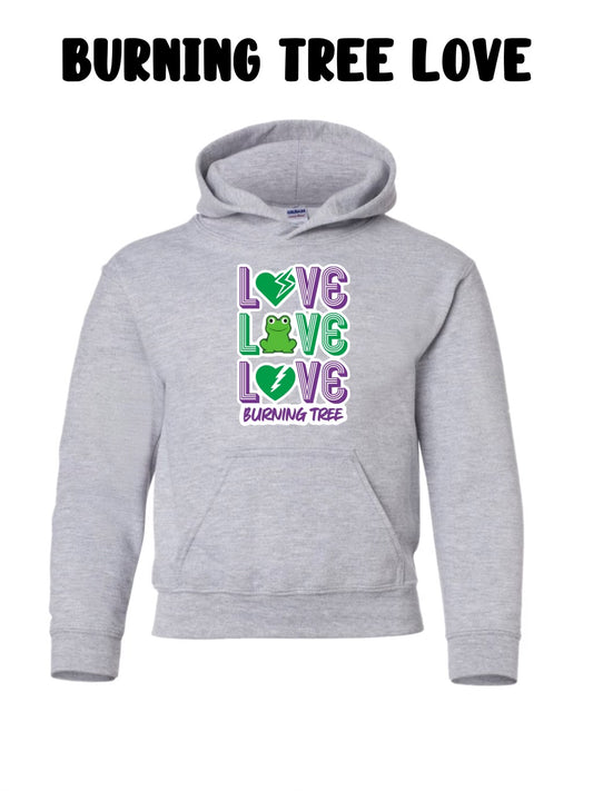 Burning Tree Love Hoodie